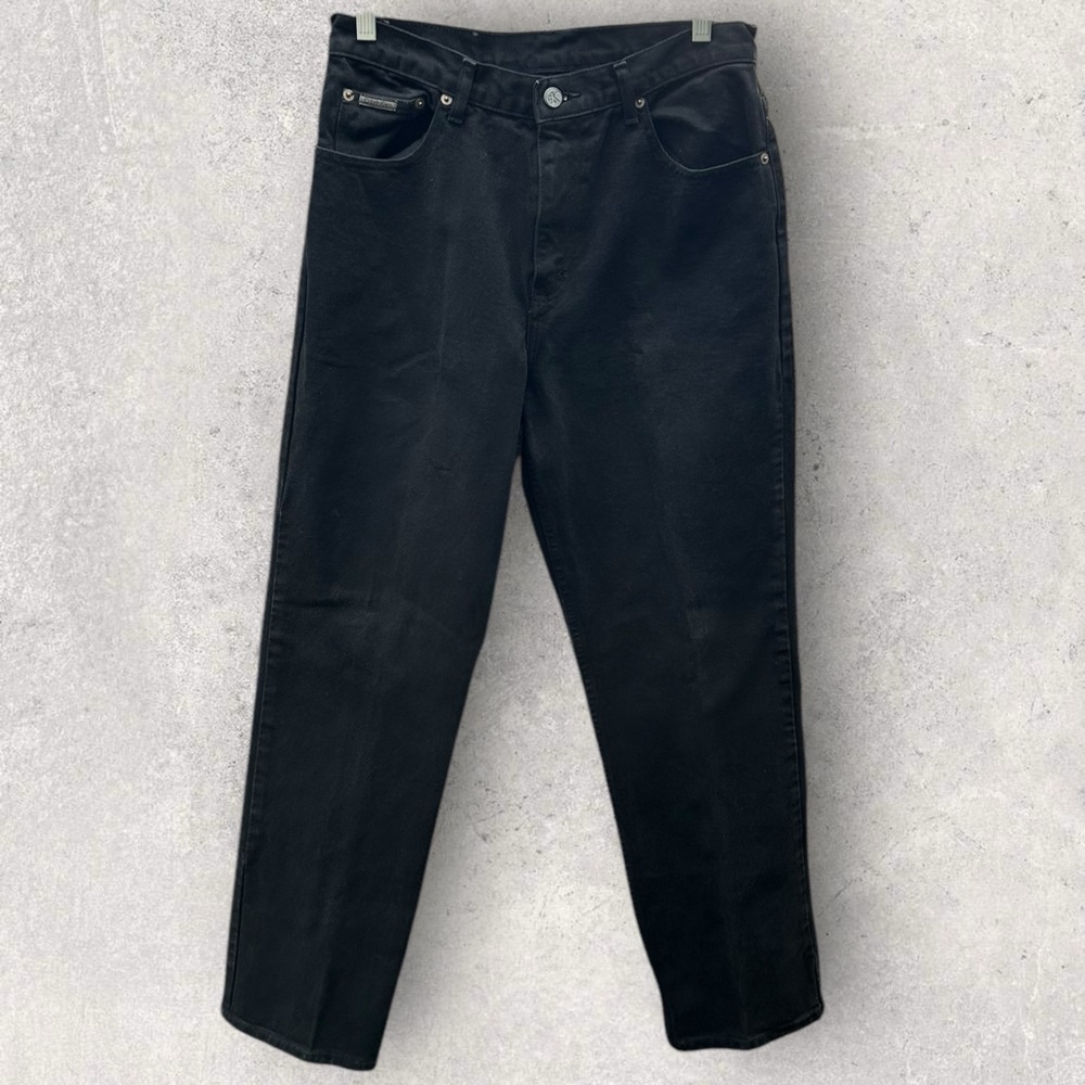 Vintage Calvin Klein Black Denim Classic 5 Pocket Jeans Womens 12 Cotton 90’s